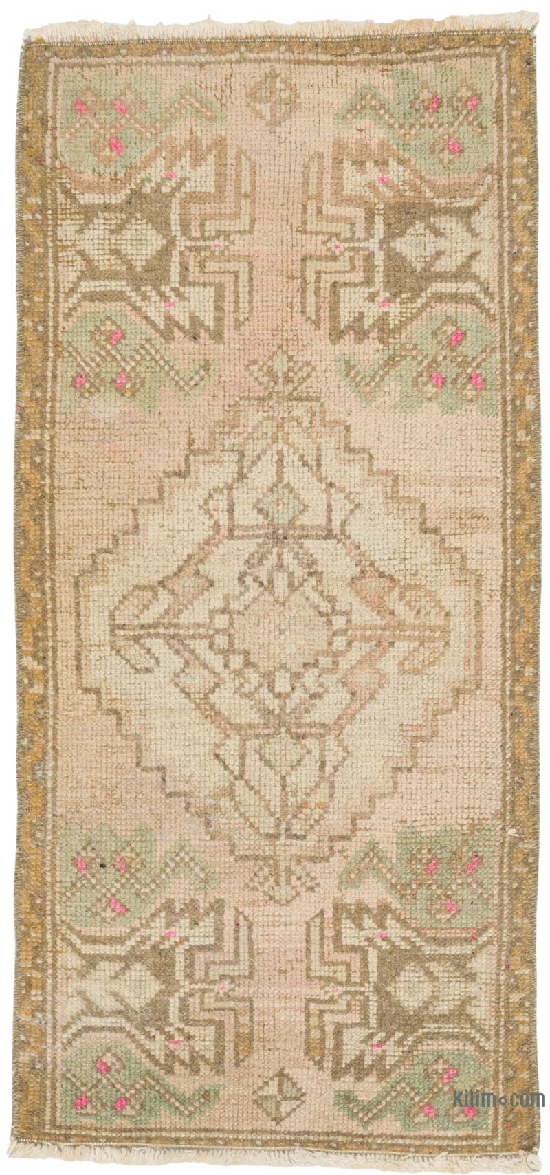 Vintage Turkish Hand-Knotted Rug - 1' 5" x 3' 1" (17" x 37") - K0086041