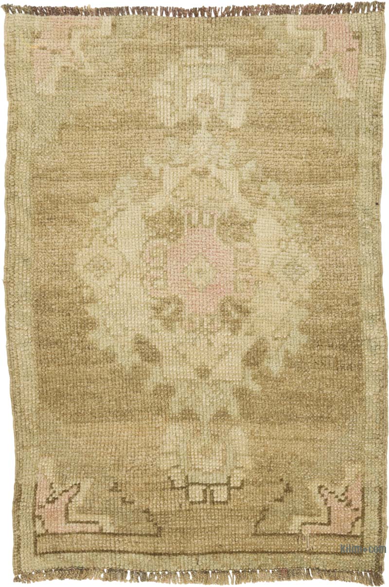 Vintage Turkish Hand-Knotted Rug - 1' 10" x 2' 8" (22" x 32") - K0086045
