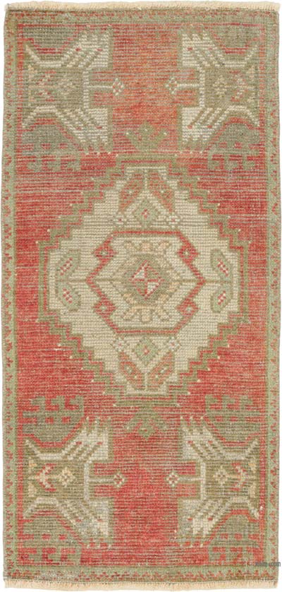 El Dokuma Vintage Halı - 45 cm x 93 cm