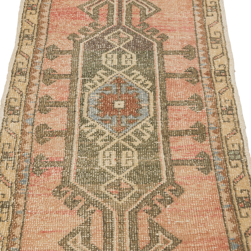 Alfombra Vintage Turca Anudada a Mano - 50 cm x 113 cm - K0086055