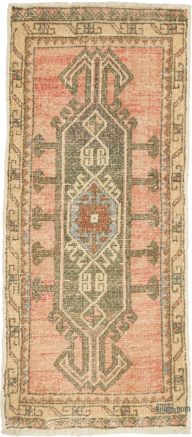 Alfombra Vintage Turca Anudada a Mano - 50 cm x 113 cm - K0086055