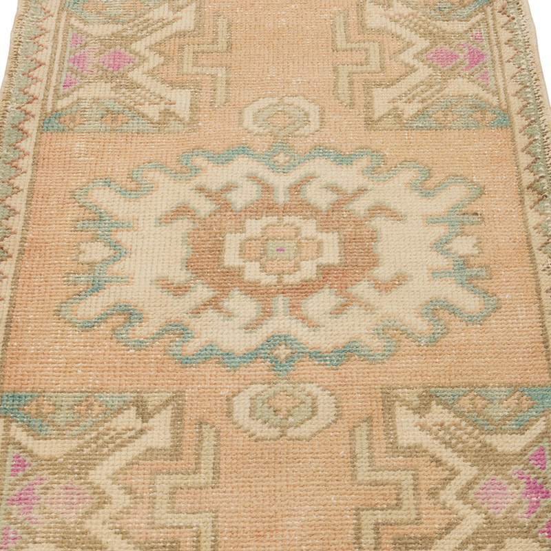 Alfombra Vintage Turca Anudada a Mano - 54 cm x 90 cm - K0086061
