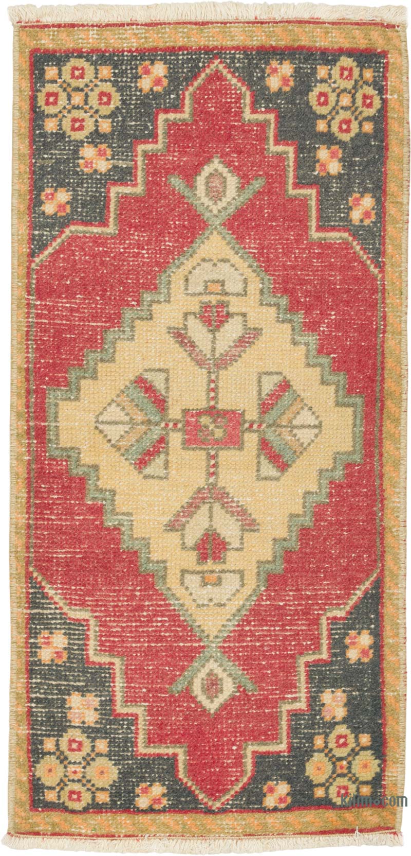 Vintage Turkish Hand-Knotted Rug - 1' 6" x 3' 2" (18" x 38") - K0086064