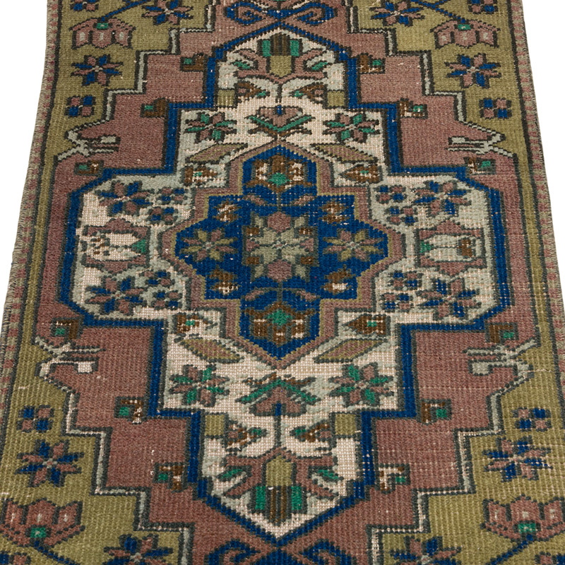 Alfombra Vintage Turca Anudada a Mano - 45 cm x 89 cm - K0086086