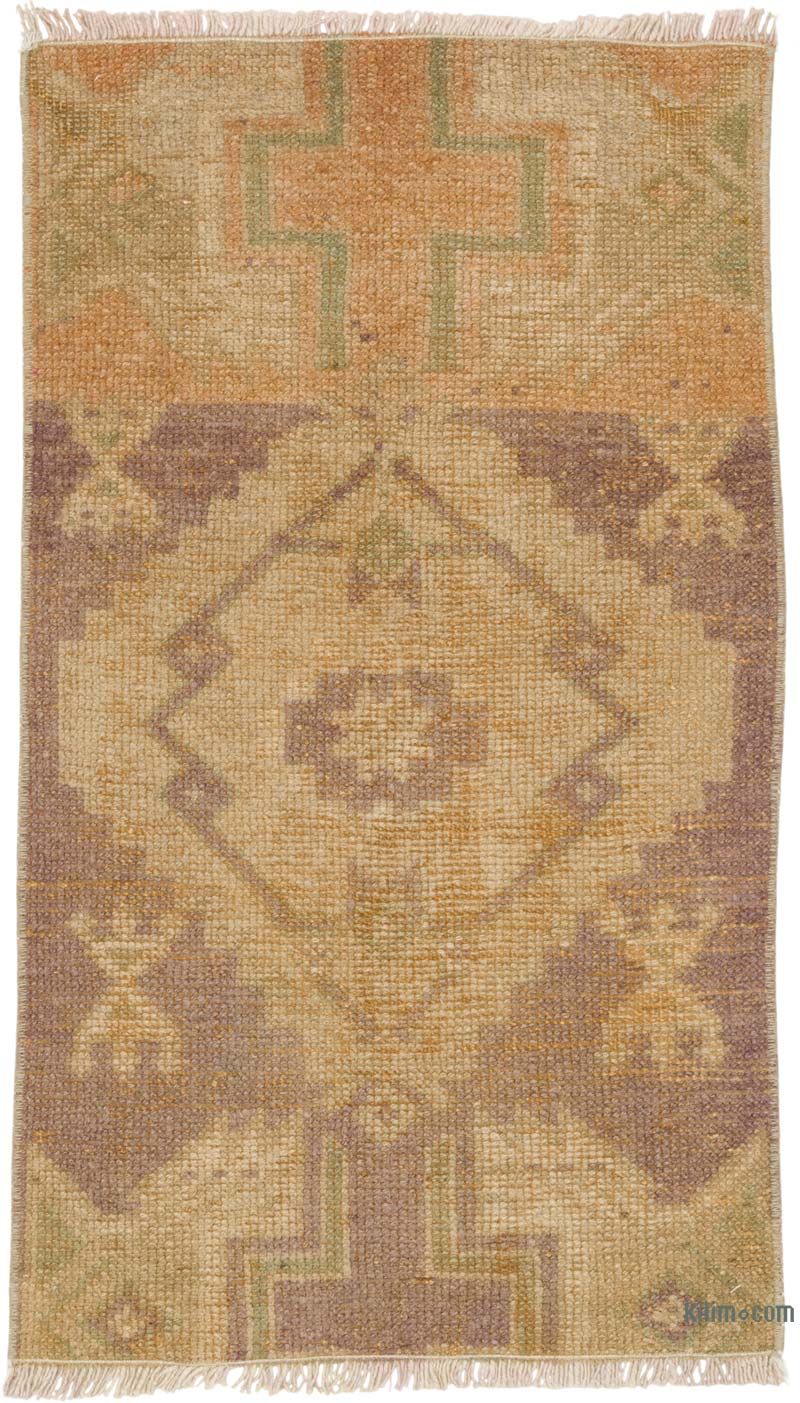 Alfombra Vintage Turca Anudada a Mano - 47 cm x 81 cm - K0086087