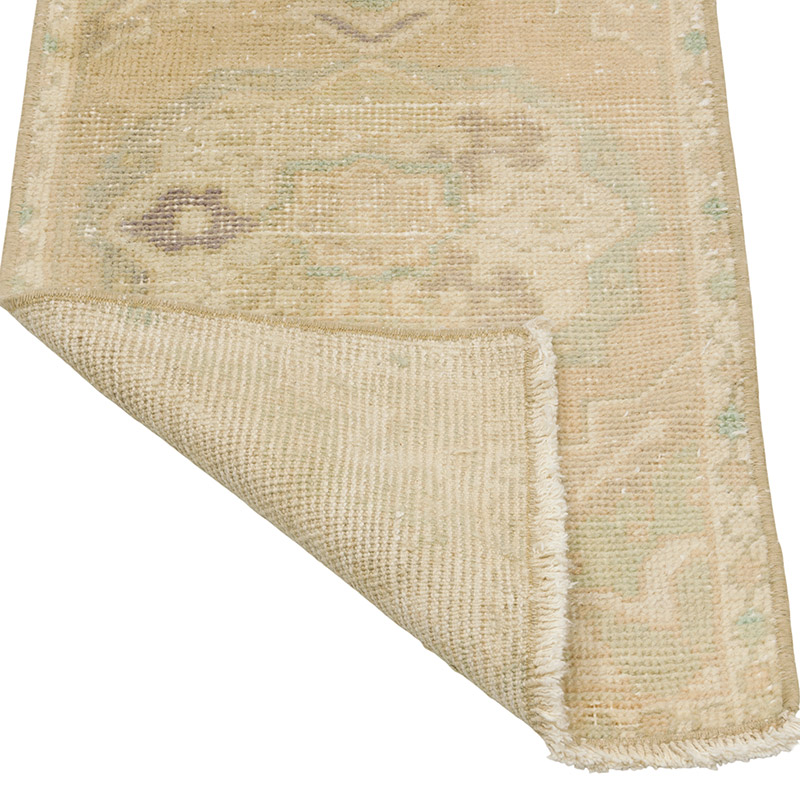 El Dokuma Vintage Halı - 40 cm x 75 cm - K0086090