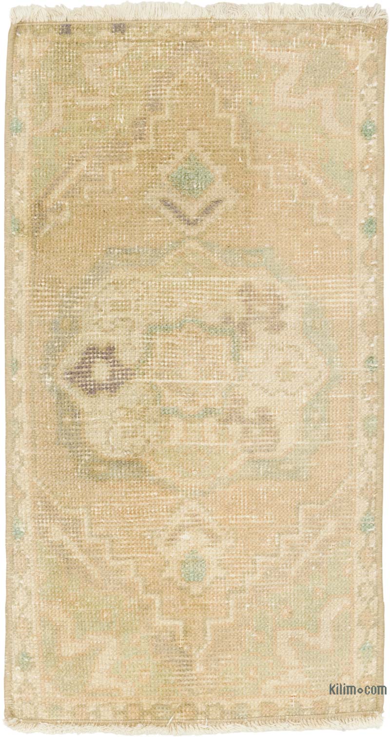 El Dokuma Vintage Halı - 40 cm x 75 cm - K0086090