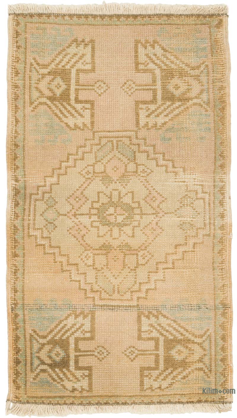 Alfombra Vintage Turca Anudada a Mano - 48 cm x 83 cm - K0086092