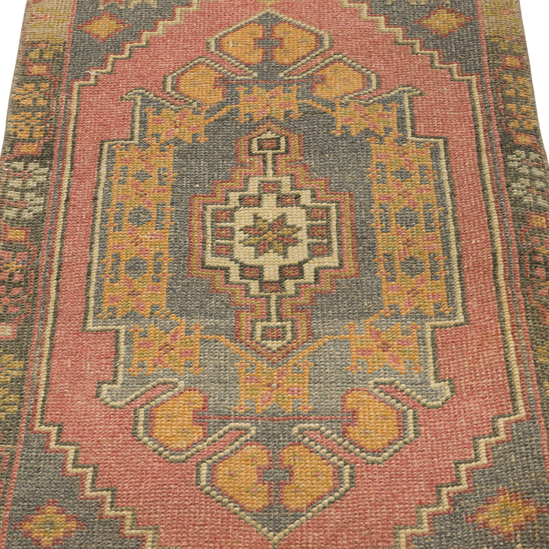 Vintage Turkish Hand-Knotted Rug - 1' 7" x 3' 5" (19" x 41") - K0086096