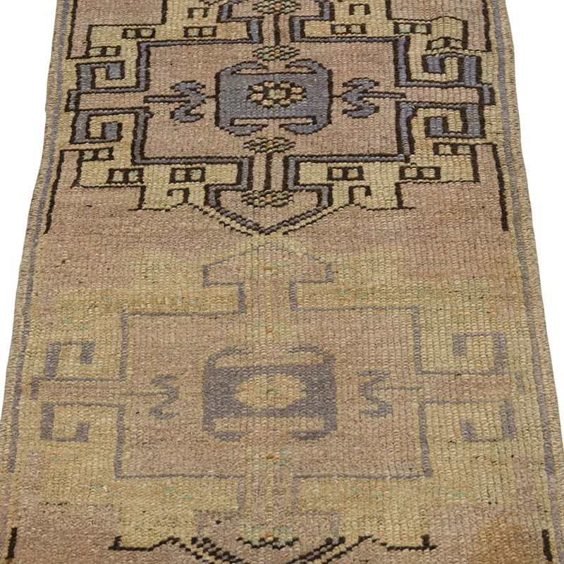 El Dokuma Vintage Halı - 38 cm x 88 cm - K0086097