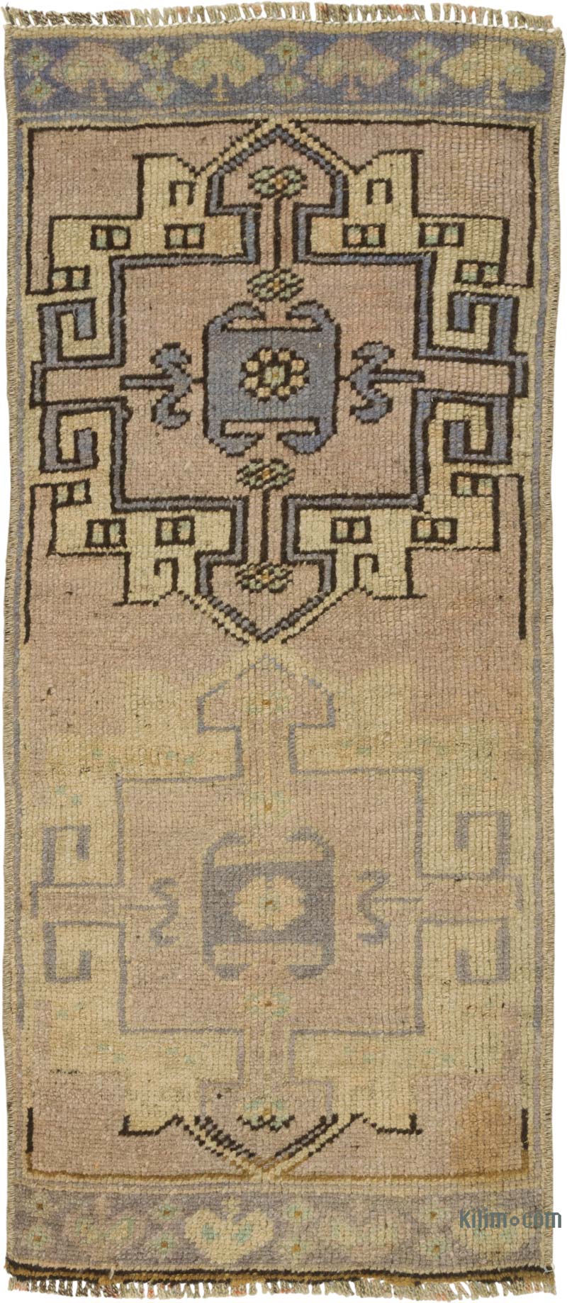 El Dokuma Vintage Halı - 38 cm x 88 cm - K0086097
