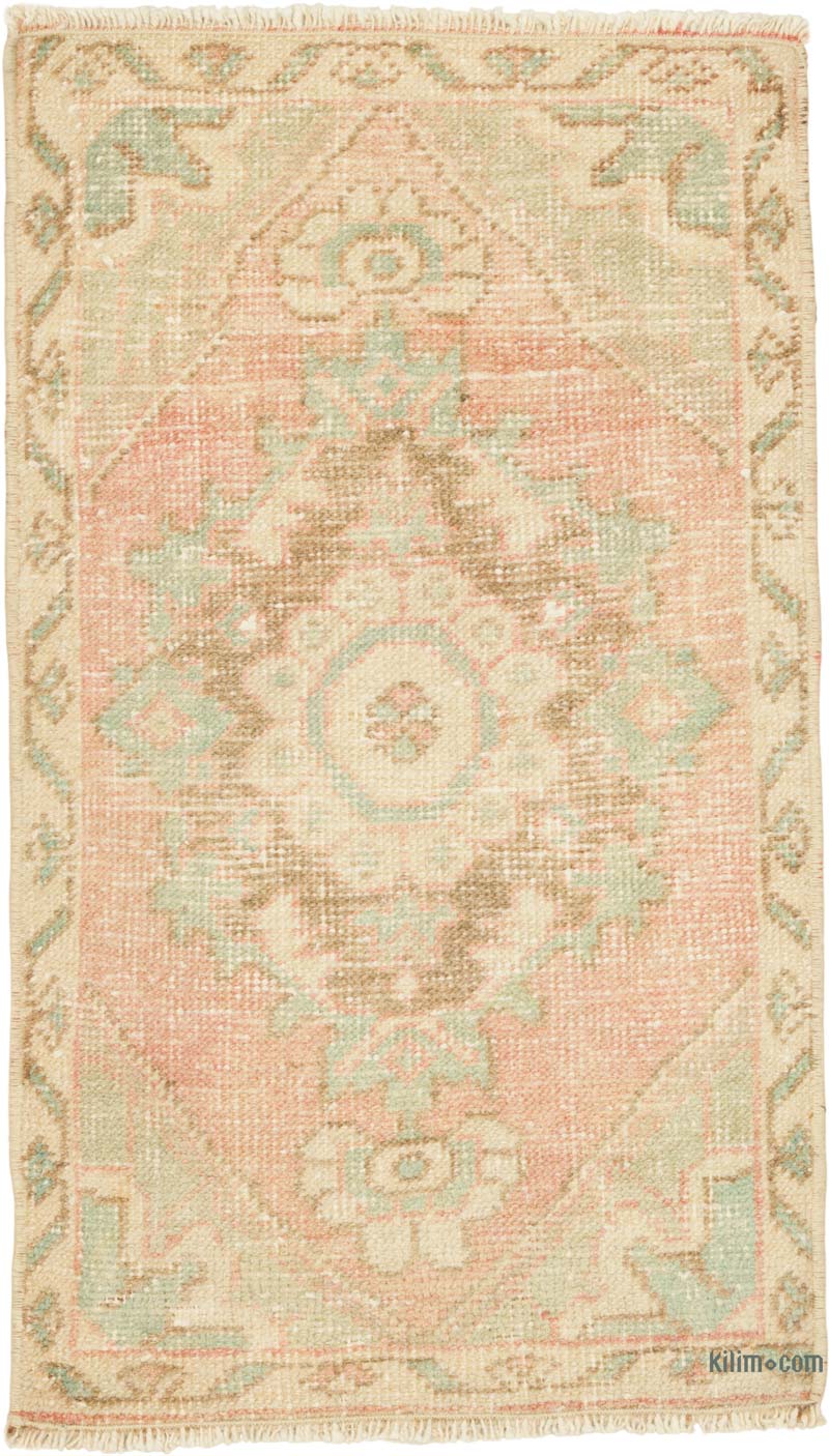 El Dokuma Vintage Halı - 50 cm x 85 cm - K0086098