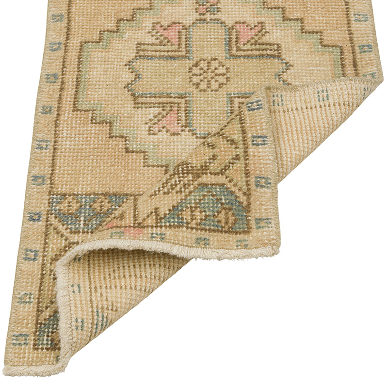 El Dokuma Vintage Halı - 43 cm x 85 cm - K0086353