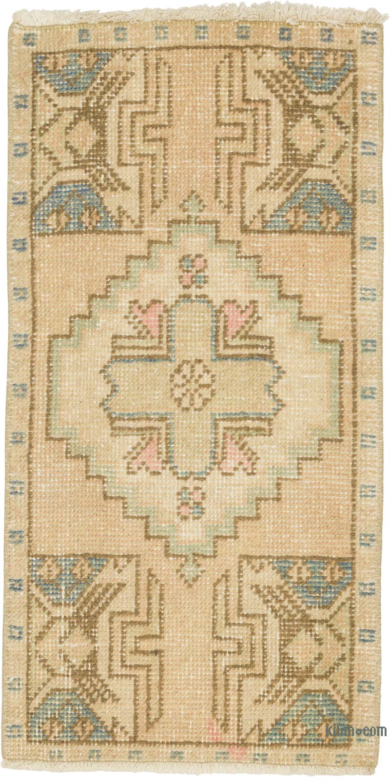 El Dokuma Vintage Halı - 43 cm x 85 cm - K0086353
