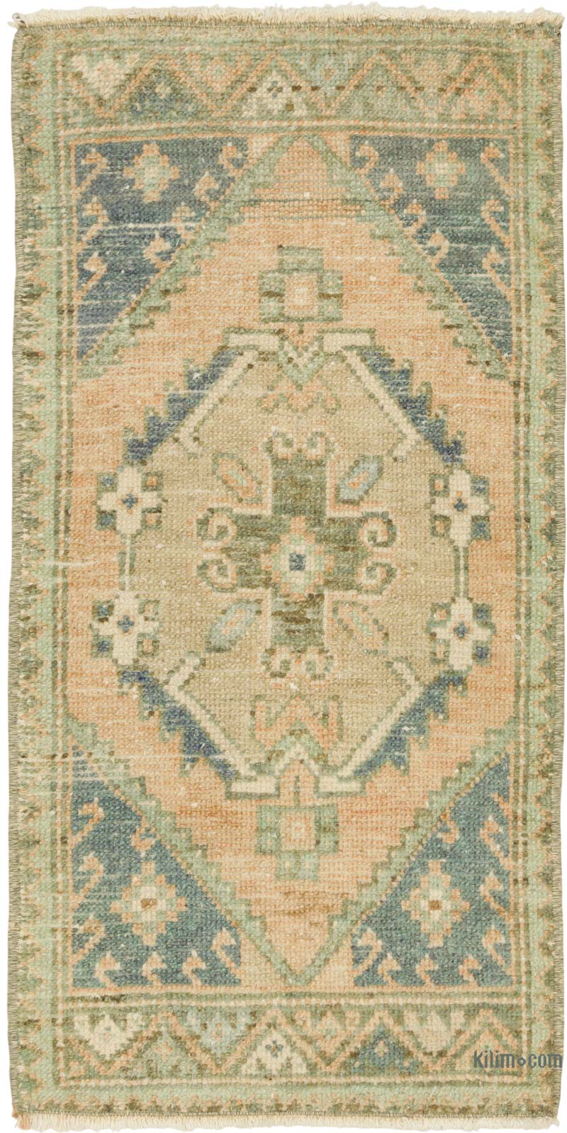 Vintage Turkish Hand-Knotted Rug - 1' 5" x 2' 9" (17" x 33") - K0086354