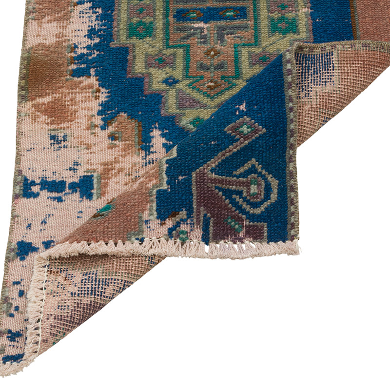 El Dokuma Vintage Halı - 42 cm x 88 cm - K0086356