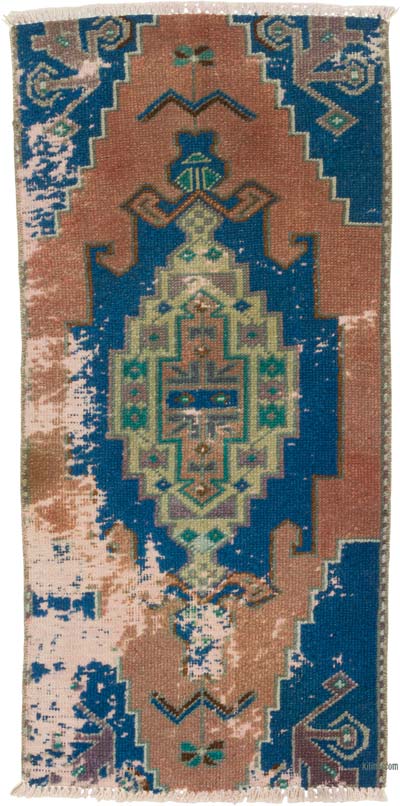 El Dokuma Vintage Halı - 42 cm x 88 cm