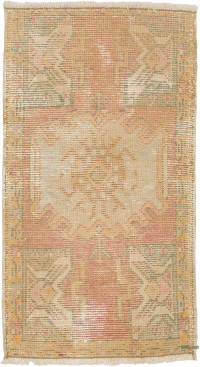 Alfombra Vintage Turca Anudada a Mano - 50 cm x 92 cm