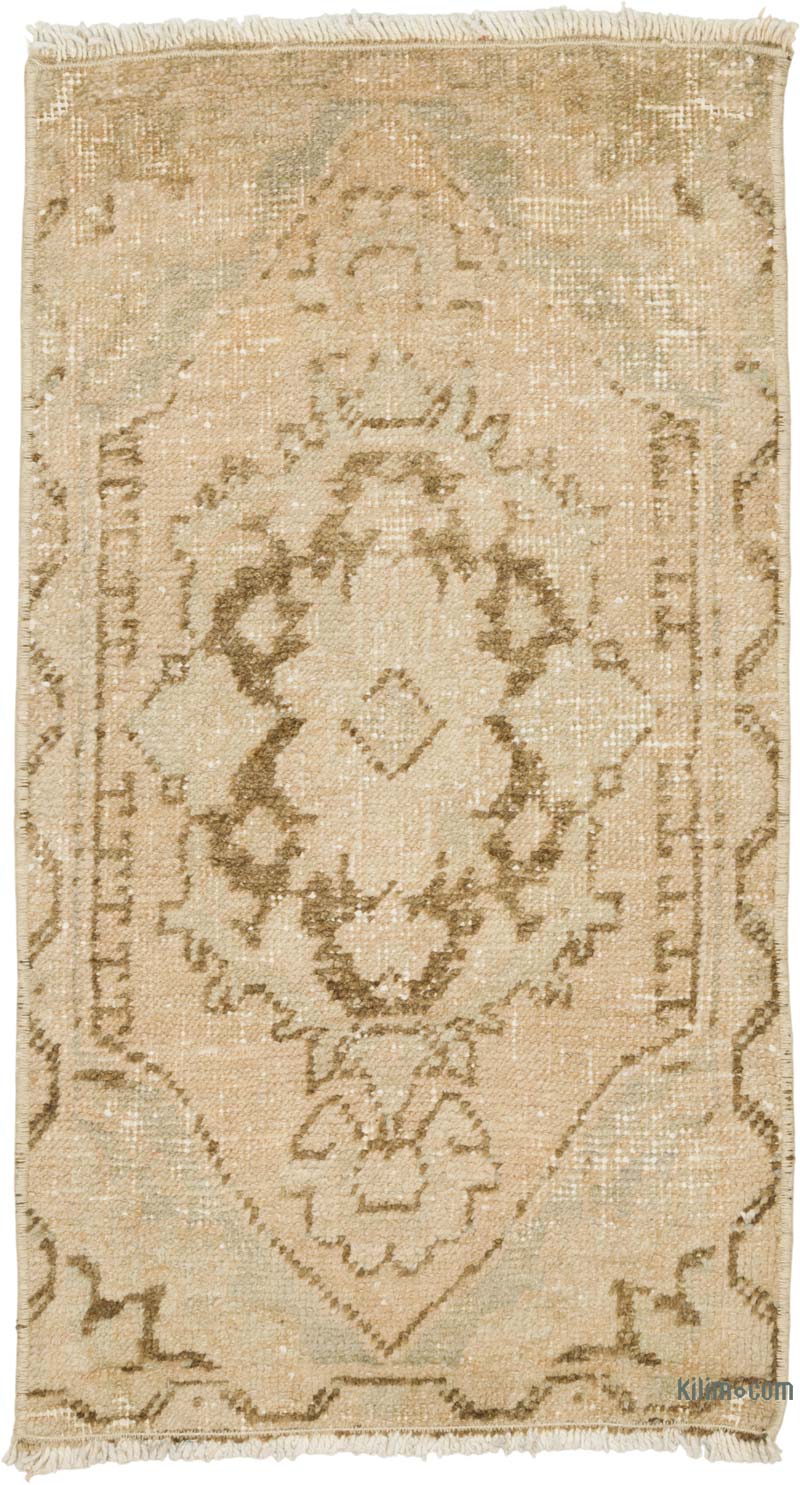 Vintage Turkish Hand-Knotted Rug - 1' 6" x 2' 9" (18" x 33") - K0086359