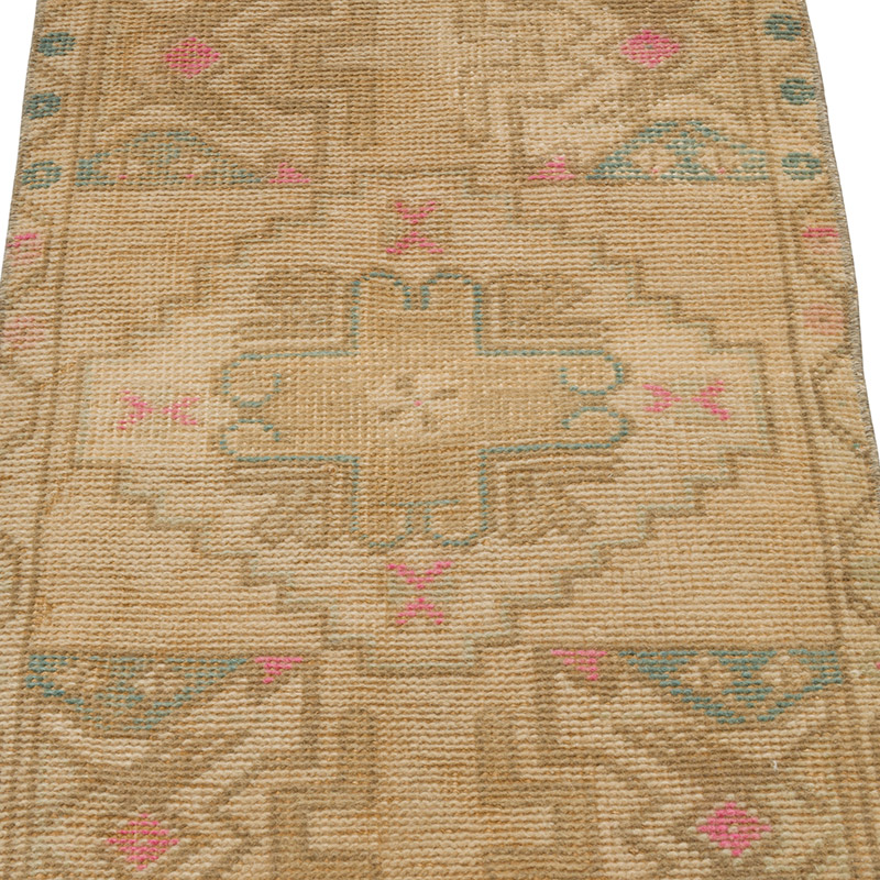 El Dokuma Vintage Halı - 47 cm x 84 cm - K0086363