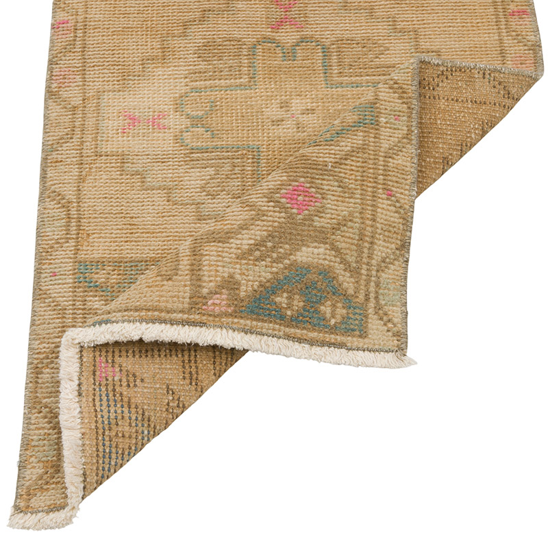 El Dokuma Vintage Halı - 47 cm x 84 cm - K0086363