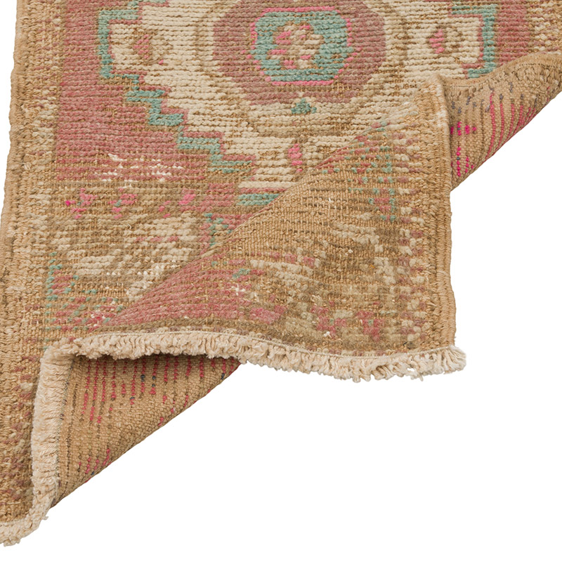 Vintage Turkish Hand-Knotted Rug - 1' 7" x 2' 8" (19" x 32") - K0086364