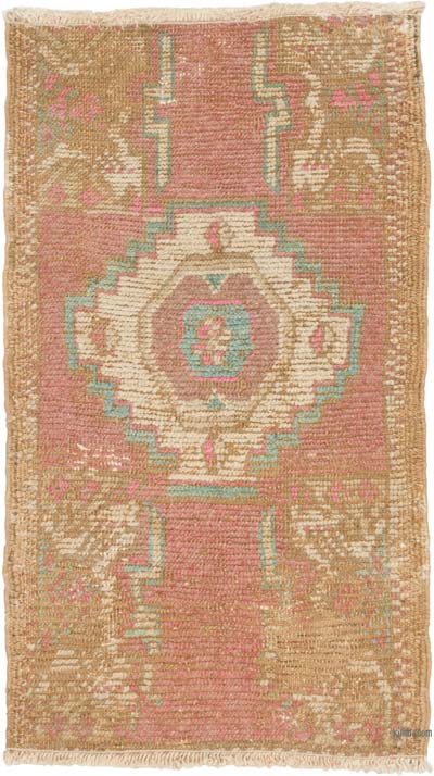 Vintage Turkish Hand-Knotted Rug - 1' 7" x 2' 8" (19" x 32")