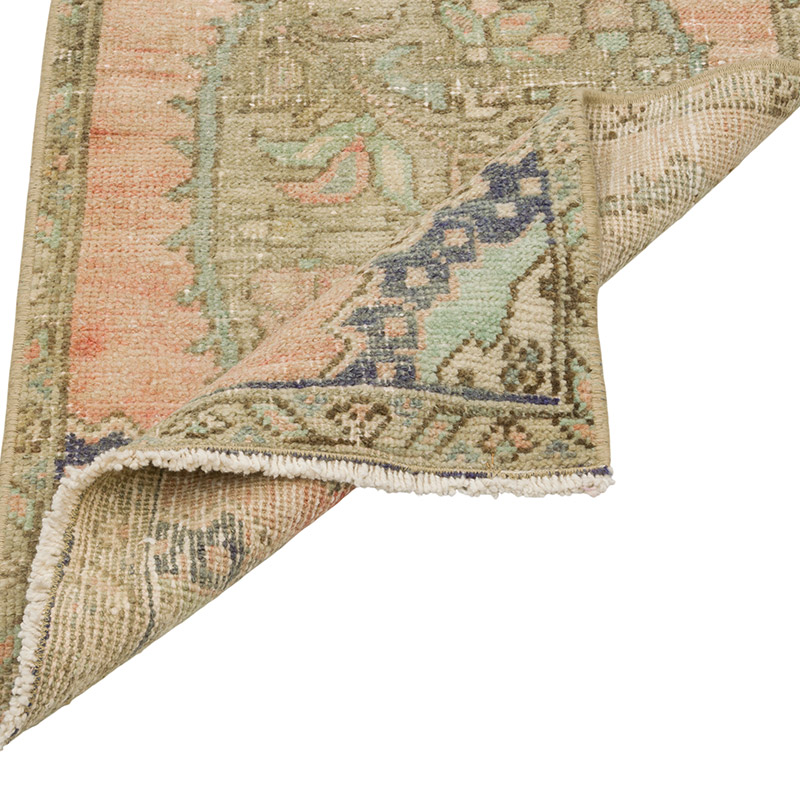 Vintage Turkish Hand-Knotted Rug - 1' 7