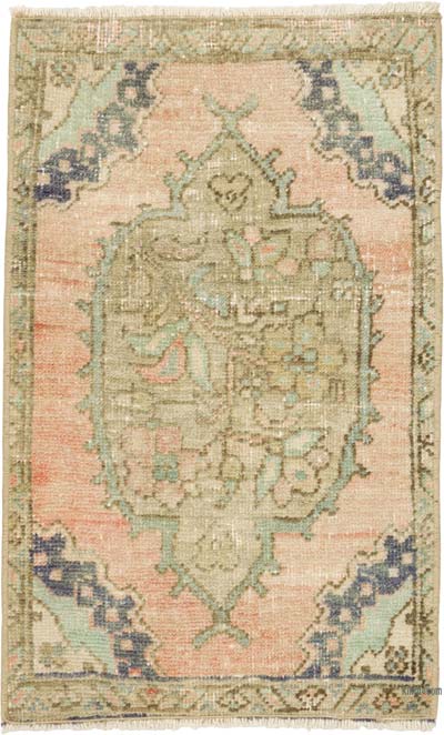 Vintage Turkish Hand-Knotted Rug - 1' 7" x 2' 7" (19" x 31")