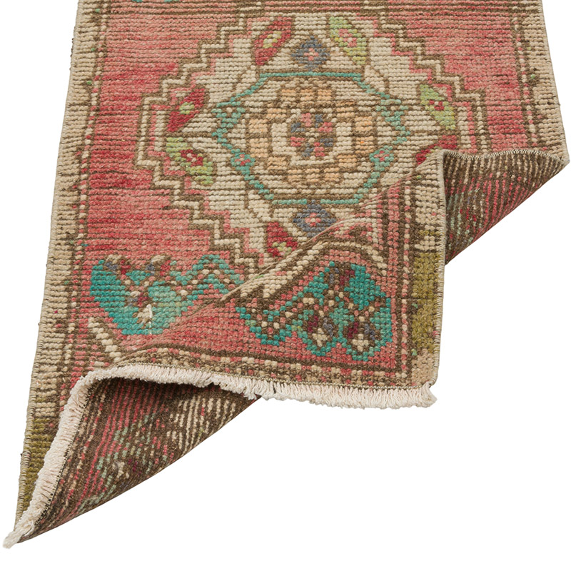 Vintage Turkish Hand-Knotted Rug - 1' 6" x 3' 1" (18" x 37") - K0086366