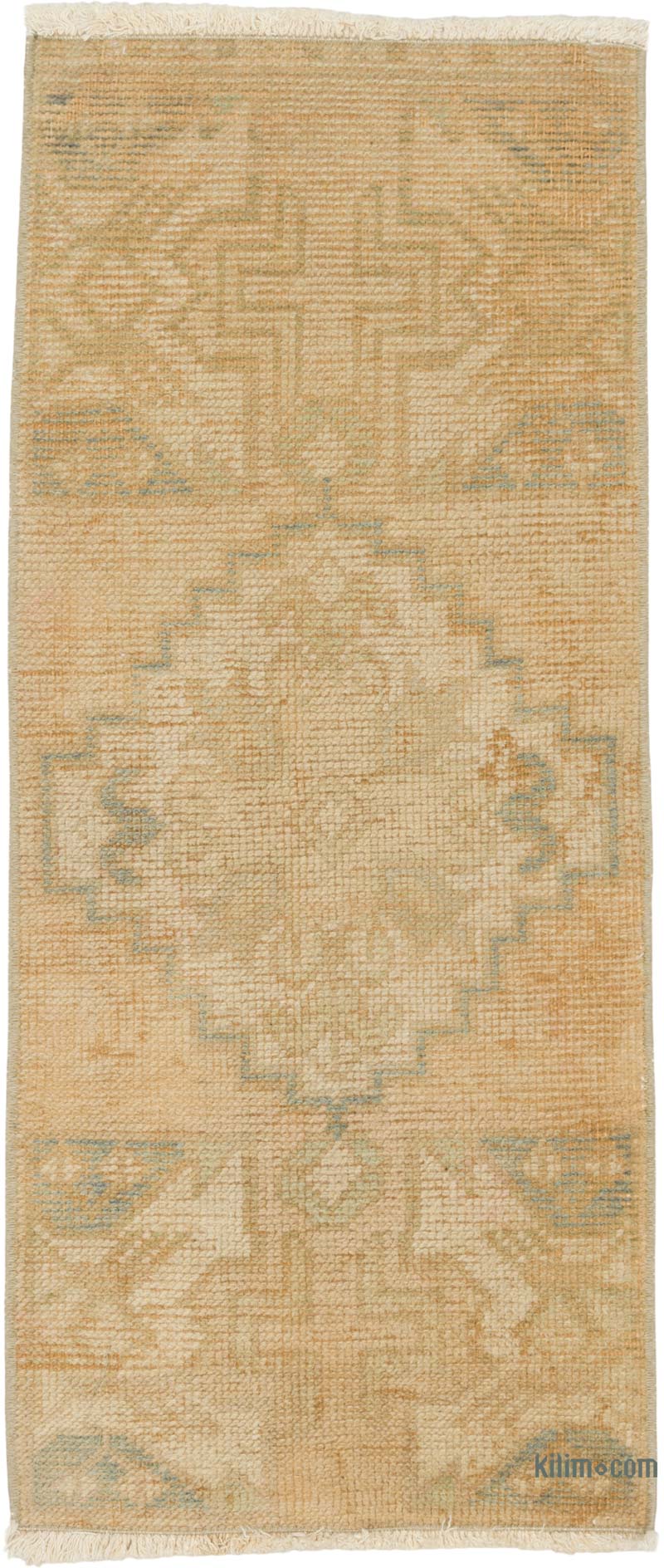 Vintage Turkish Hand-Knotted Rug - 1' 4" x 3' 1" (16" x 37") - K0086372