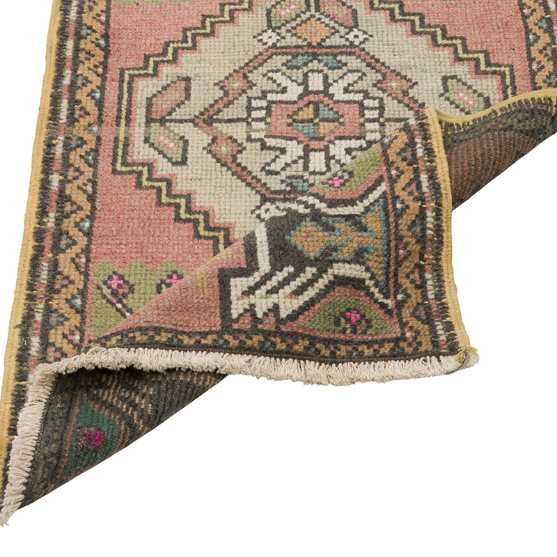Vintage Turkish Hand-Knotted Rug - 1' 8" x 3' 2" (20" x 38") - K0086373