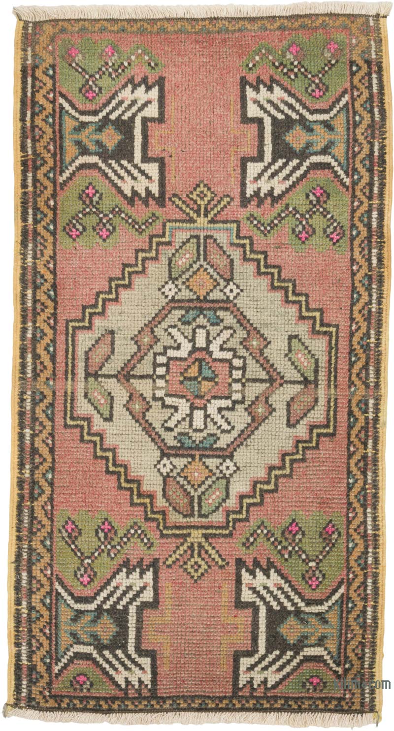 Vintage Turkish Hand-Knotted Rug - 1' 8" x 3' 2" (20" x 38") - K0086373