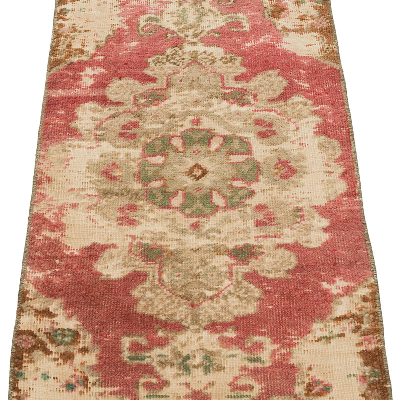 Alfombra Vintage Turca Anudada a Mano - 41 cm x 104 cm - K0086374