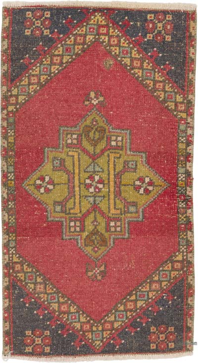 Vintage Turkish Hand-Knotted Rug - 1' 8" x 3'  (20" x 36")