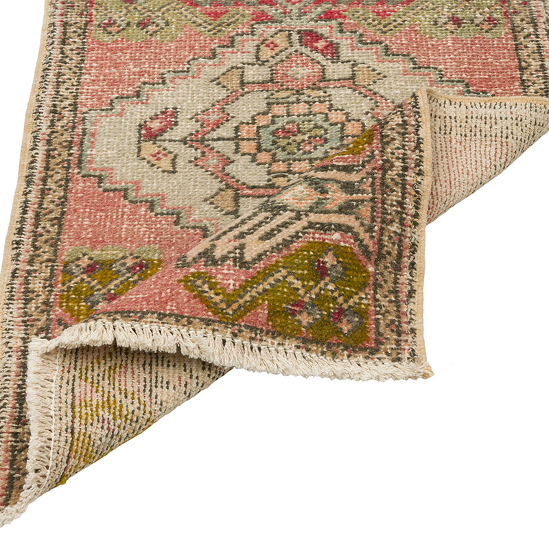 Vintage Turkish Hand-Knotted Rug - 1' 9" x 3' 1" (21" x 37") - K0086380