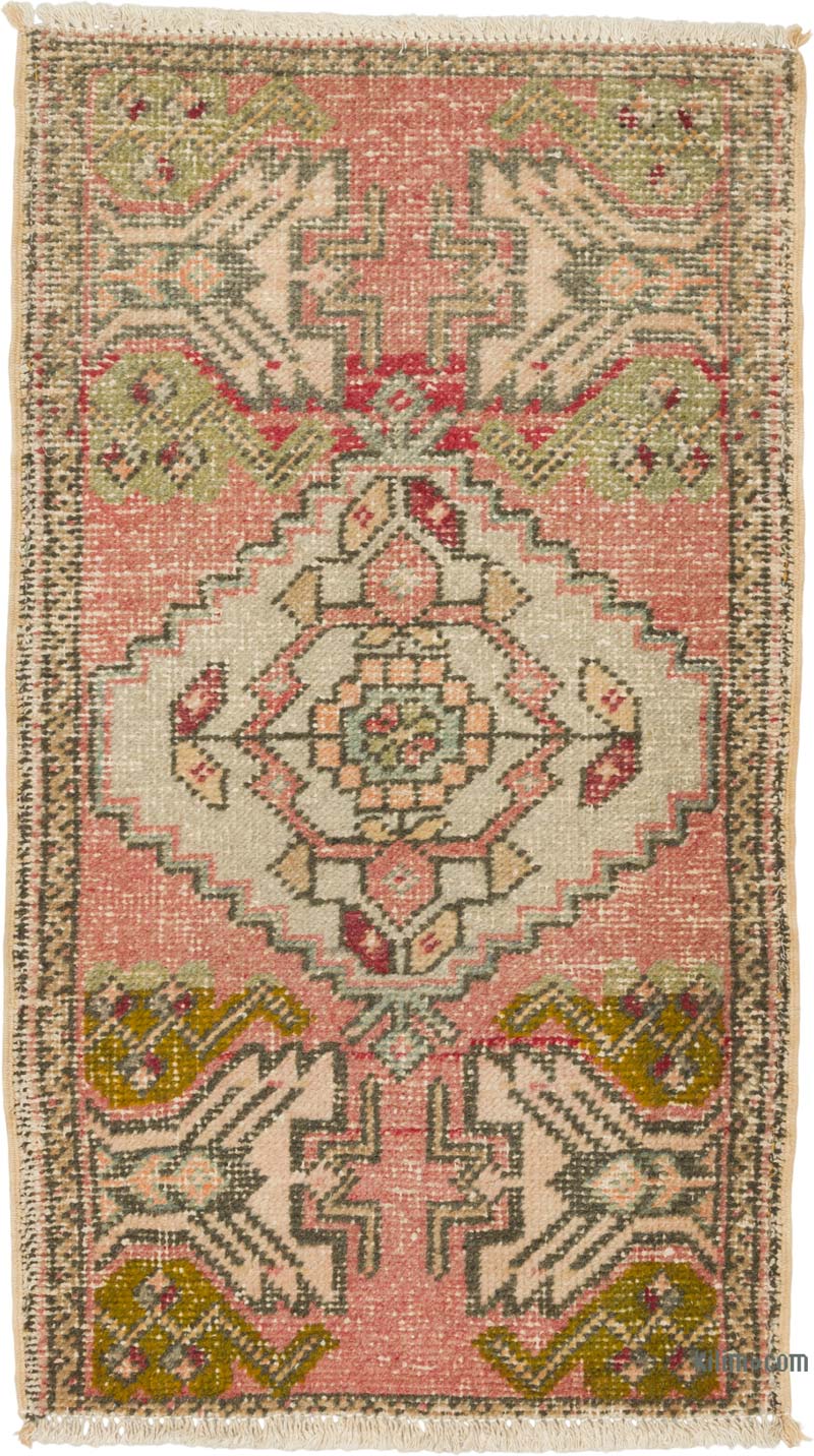 Vintage Turkish Hand-Knotted Rug - 1' 9" x 3' 1" (21" x 37") - K0086380