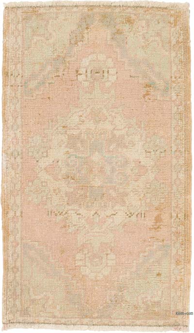 Vintage Turkish Hand-Knotted Rug - 1' 9" x 2' 11" (21" x 35")