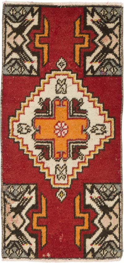 El Dokuma Vintage Halı - 40 cm x 83 cm