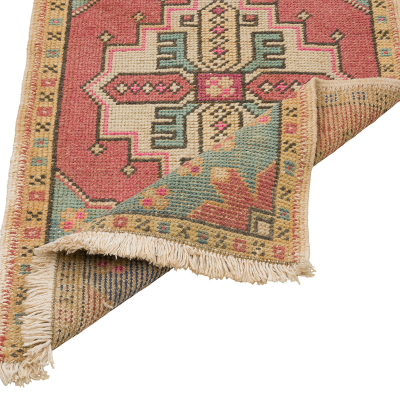 Vintage Turkish Hand-Knotted Rug - 1' 8" x 3' 1" (20" x 37") - K0086397