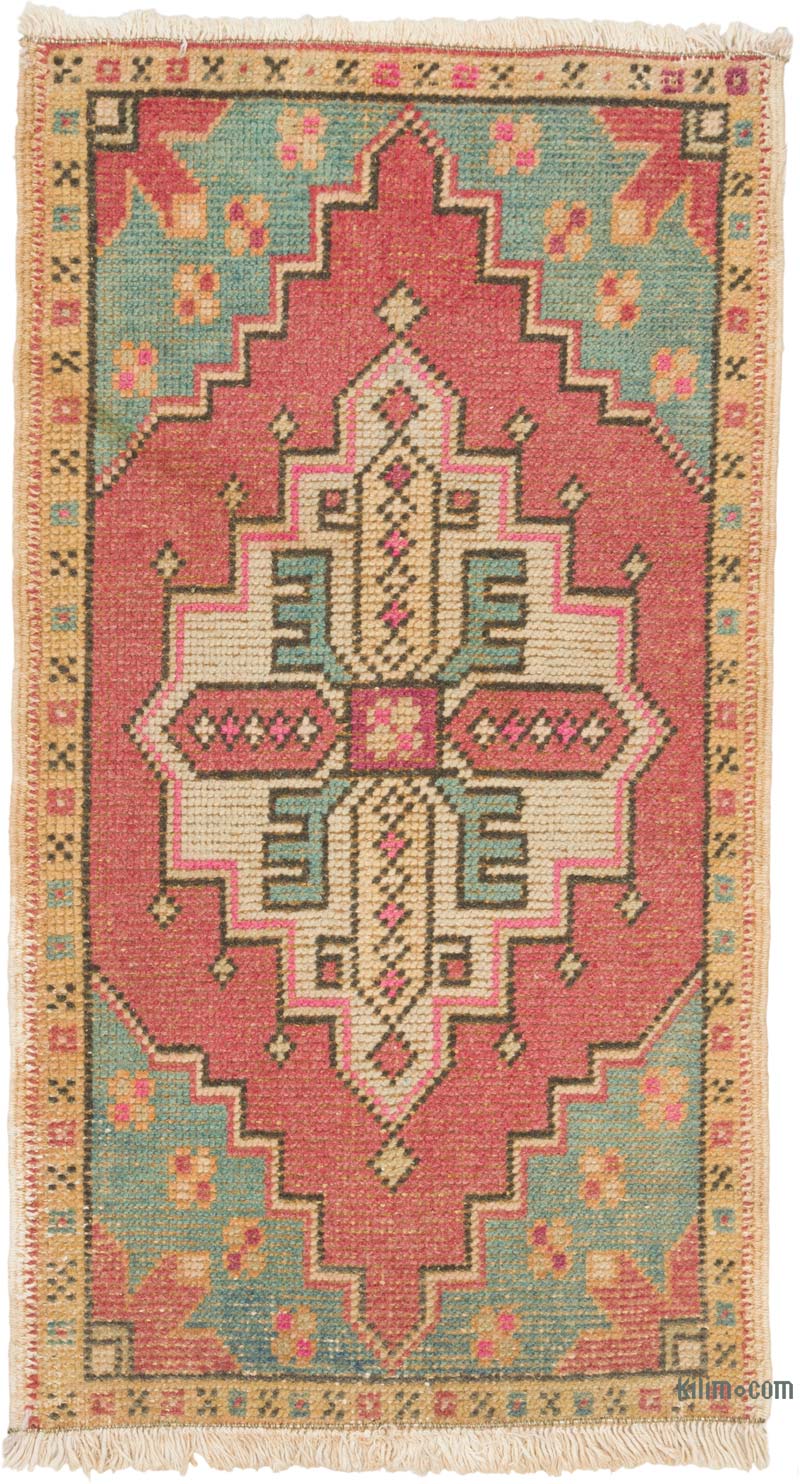 Vintage Turkish Hand-Knotted Rug - 1' 8" x 3' 1" (20" x 37") - K0086397