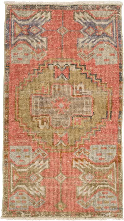 El Dokuma Vintage Halı - 47 cm x 83 cm