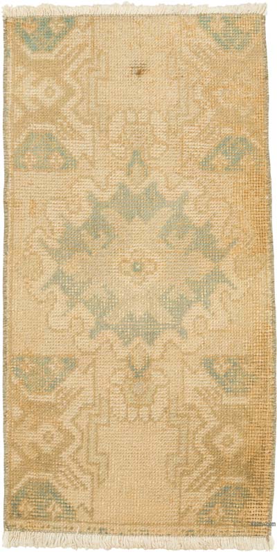 El Dokuma Vintage Halı - 43 cm x 83 cm