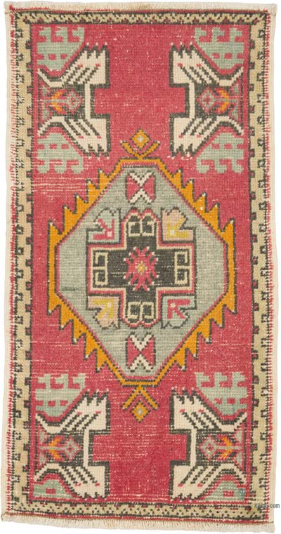 Vintage Turkish Hand-Knotted Rug - 1' 9" x 3' 3" (21" x 39")