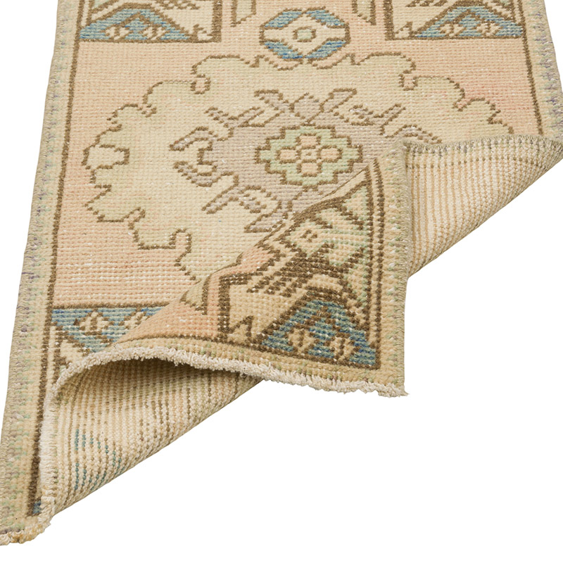 El Dokuma Vintage Halı - 47 cm x 93 cm - K0086403