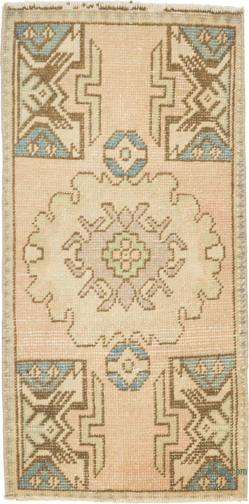 El Dokuma Vintage Halı - 47 cm x 93 cm - K0086403