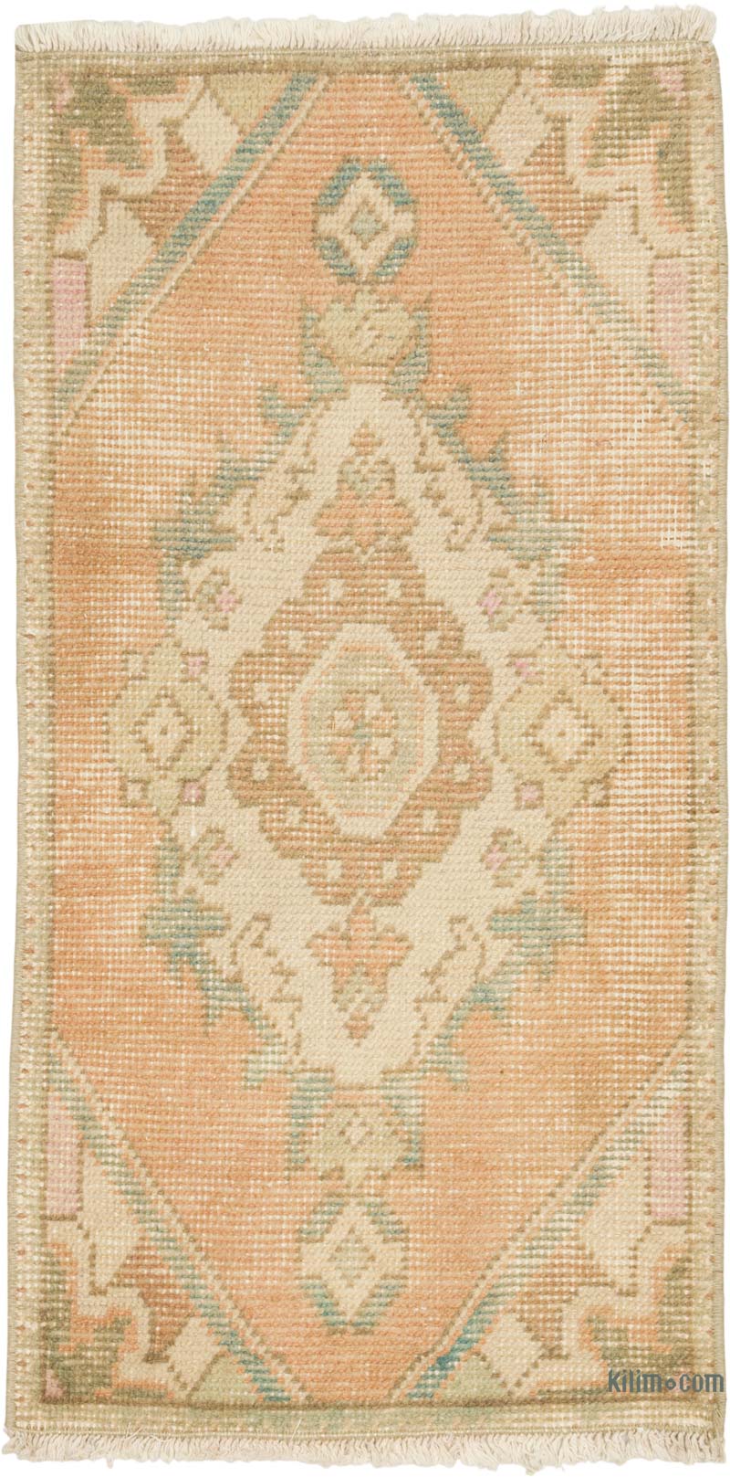 Vintage Turkish Hand-Knotted Rug - 1' 6" x 2' 10" (18" x 34") - K0086406