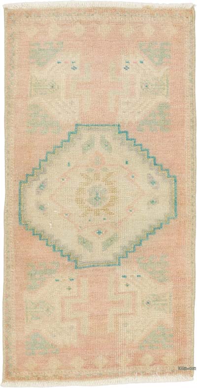 Vintage Turkish Hand-Knotted Rug - 1' 6" x 2' 11" (18" x 35")