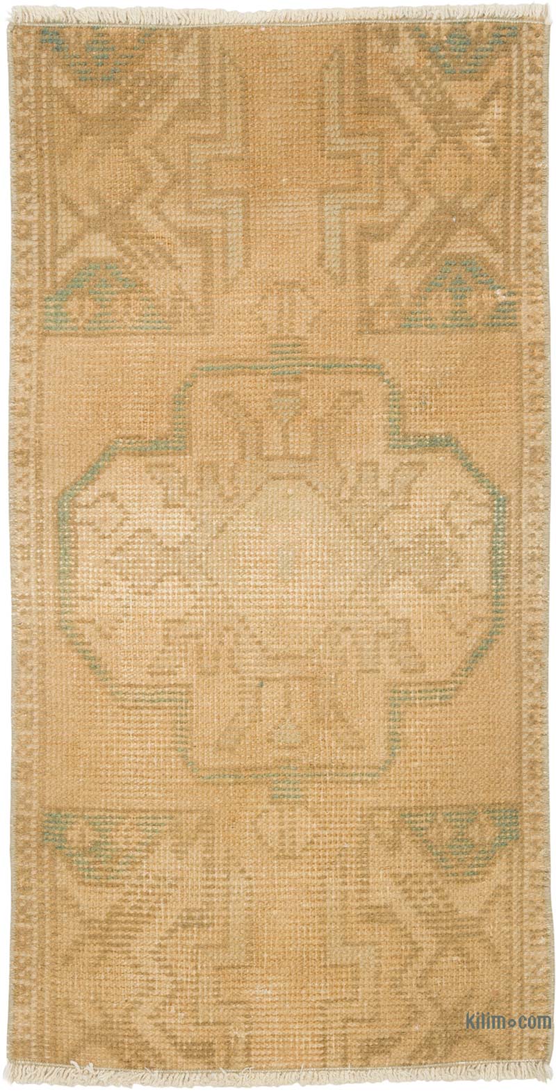 Vintage Turkish Hand-Knotted Rug - 1' 5" x 2' 10" (17" x 34") - K0086410
