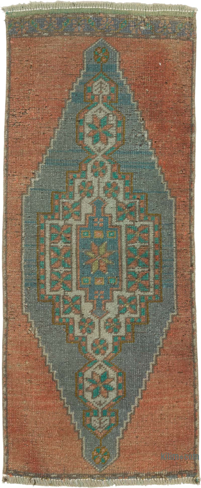 Vintage Turkish Hand-Knotted Rug - 1' 4" x 3' 2" (16" x 38") - K0086416